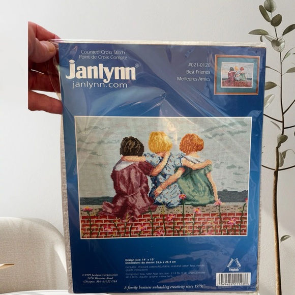 Three Janlynn #021-0128  - Best Friends - Counted Cross Stitch Kits - 14” x 10” - Picture 3 of 16